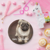 Personalisiertes Mops-HundeFoto und Ihr Pappteller (Party)
