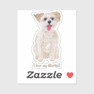 Personalisiertes Morkie-Tattoo Aufkleber