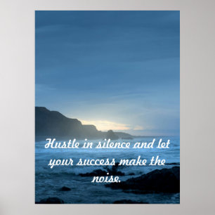 Personalisiertes Motivations-Ozean-Erfolgsposter Poster