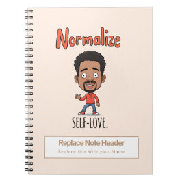 Personalisiertes Motivationsnotizbuch Notizblock