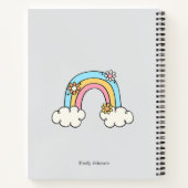 Personalisiertes Motivierend FrauenNotebook Notizblock (Rückseite)