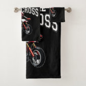 Personalisiertes Motocross Dirt Bike Racing Badhandtuch Set (Insitu)