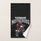 Personalisiertes Motocross Dirt Bike Racing Badhandtuch Set (Handtuch)