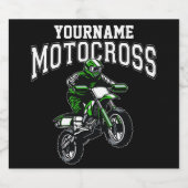 Personalisiertes Motocross Dirt Bike Racing Bierflaschenetikett (Einzelnes Label)