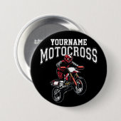 Personalisiertes Motocross Dirt Bike Racing Button (Vorne & Hinten)