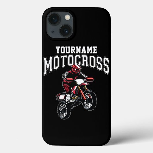 Personalisiertes Motocross Dirt Bike Racing Case-Mate iPhone Hülle (Rückseite)