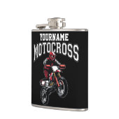 Personalisiertes Motocross Dirt Bike Racing Flachmann (Links)