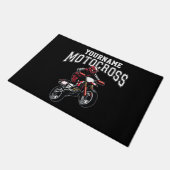 Personalisiertes Motocross Dirt Bike Racing Fußmatte (Schrägansicht)