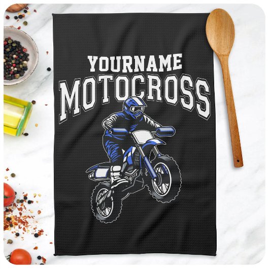 Personalisiertes Motocross Dirt Bike Racing Geschirrtuch