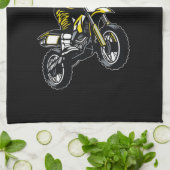 Personalisiertes Motocross Dirt Bike Racing Geschirrtuch (Gefaltet)