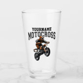 Personalisiertes Motocross Dirt Bike Racing Glas (Vorderseite)