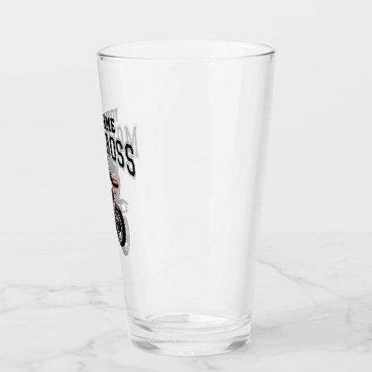 Personalisiertes Motocross Dirt Bike Racing Glas (Links)
