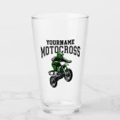 Personalisiertes Motocross Dirt Bike Racing Glas (Vorderseite)