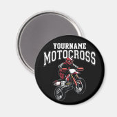 Personalisiertes Motocross Dirt Bike Racing Magnet (Vorderseite/Rückseite)