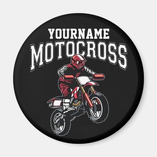 Personalisiertes Motocross Dirt Bike Racing Magnet (Vorne)
