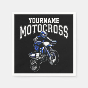 Personalisiertes Motocross Dirt Bike Racing Serviette