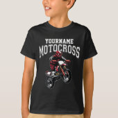 Personalisiertes Motocross Dirt Bike Racing T-Shirt (Vorderseite)