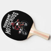 Personalisiertes Motocross Dirt Bike Racing Tischtennis Schläger (Seitenansicht)