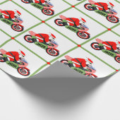 Personalisiertes Motocross-Geschenk Geschenkpapier (Ecke)