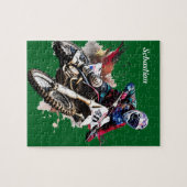 Personalisiertes Motocross Puzzle (Horizontal)
