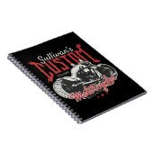 Personalisiertes Motorrad Big Bad Biker Garage Notizblock (Rechte Seite)