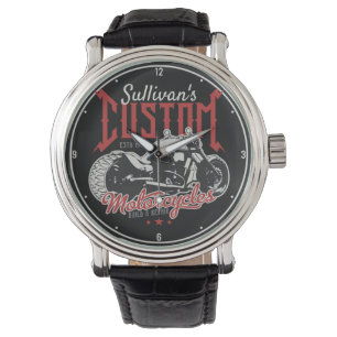 Personalisiertes Motorrad Big Boy Biker Garage Armbanduhr