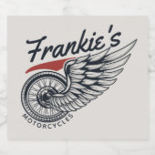 Personalisiertes Motorrad-Fliegerradgeschäft Bierflaschenetikett (Einzelnes Label)