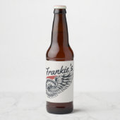 Personalisiertes Motorrad-Fliegerradgeschäft Bierflaschenetikett (Vorderseite)