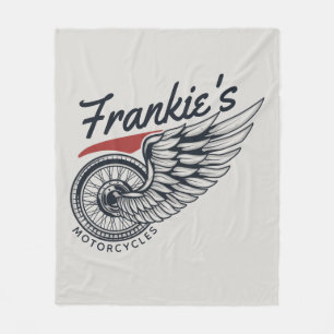 Personalisiertes Motorrad-Fliegerradgeschäft Fleecedecke