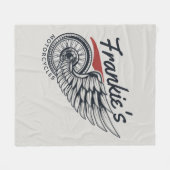 Personalisiertes Motorrad-Fliegerradgeschäft Fleecedecke (Vorderseite (Horizontal))