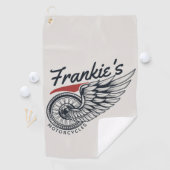 Personalisiertes Motorrad-Fliegerradgeschäft Golfhandtuch (Insitu)