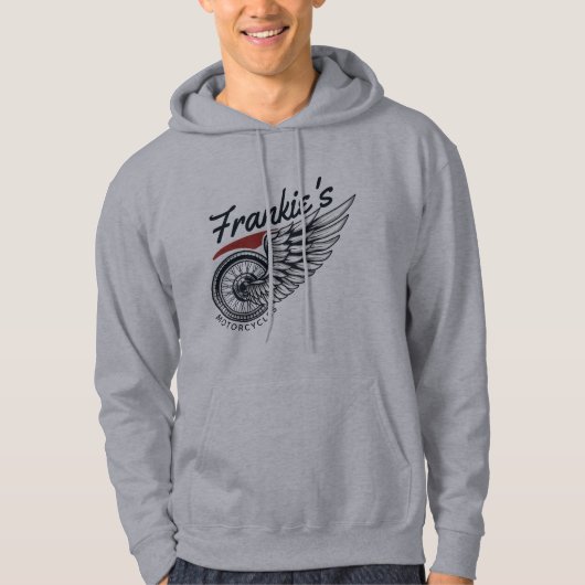 Personalisiertes Motorrad-Fliegerradgeschäft Hoodie (Vorderseite)