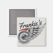 Personalisiertes Motorrad-Fliegerradgeschäft Magnet (Vorderseite/Rückseite)