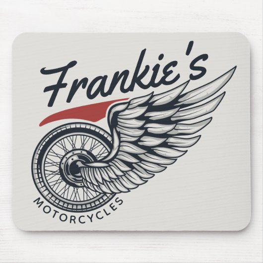 Personalisiertes Motorrad-Fliegerradgeschäft Mousepad (Vorne)