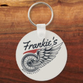 Personalisiertes Motorrad-Fliegerradgeschäft Schlüsselanhänger (Vorderseite)