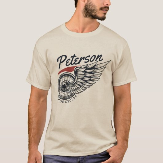 Personalisiertes Motorrad-Fliegerradgeschäft T-Shirt (Vorderseite)
