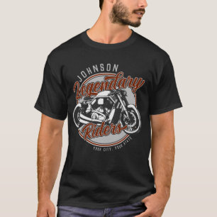 Personalisiertes Motorrad Legendärer Fahrer Biker  T-Shirt