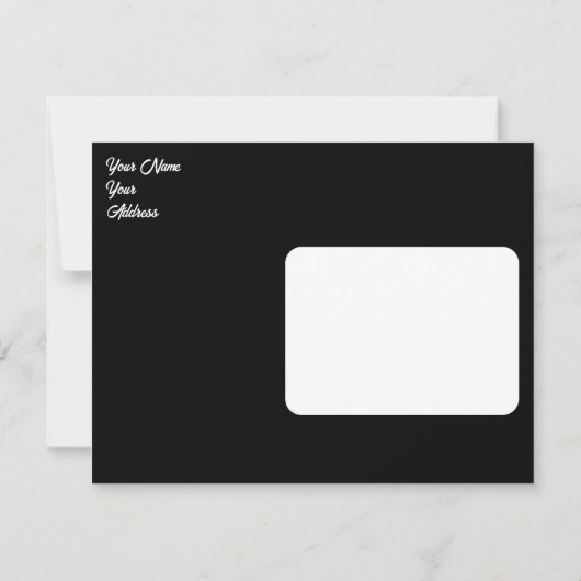 Personalisiertes Motorrad Save the Date Ankündigung (Rückseite)