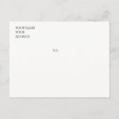 Personalisiertes Motorrad Save the Date Ankündigungspostkarte (Rückseite)