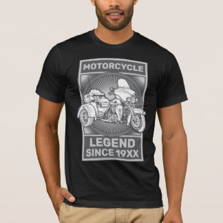Personalisiertes Motorrad-Trike für den legendären T-Shirt