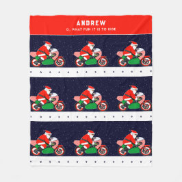 Personalisiertes Motorrad-Urlaub Fleece