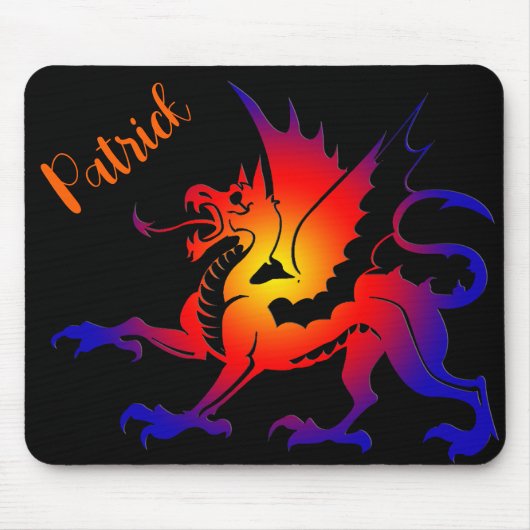 Personalisiertes Mousepad für Stammfarbdrache (Vorne)
