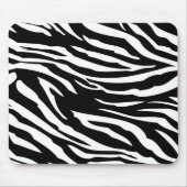 Personalisiertes Mousepad in Schwarzweiß-Zebra (Vorne)