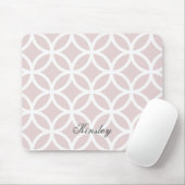 Personalisiertes Mousepad mit rosa Diamantmuster (Mit Mouse)