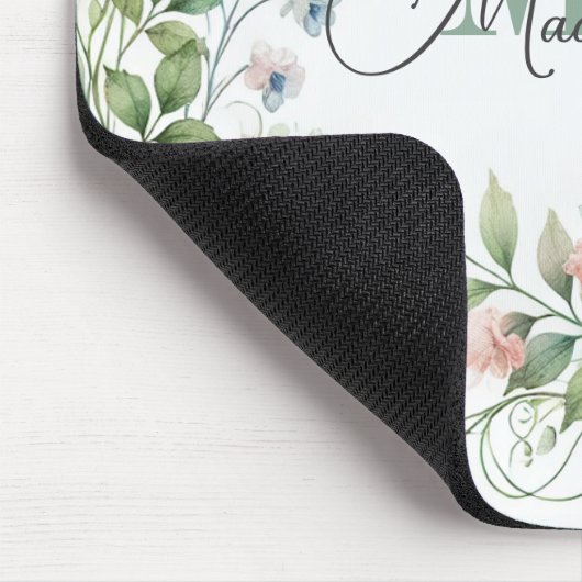 Personalisiertes Mousepad mit wilden Blume | Urspr (Ecke)