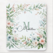 Personalisiertes Mousepad mit wilden Blume | Urspr (Vorne)