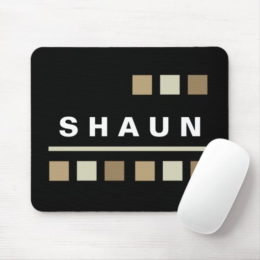Personalisiertes Mousepads - Schwarzes (Mit Mouse)