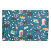 Personalisiertes Movie Night Film Popcorn Muster Kissenbezug (Rückseite)