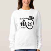 personalisiertes Mrs-Skript Sweatshirt (Vorderseite)