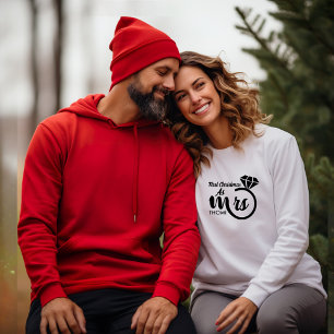 personalisiertes Mrs-Skript Sweatshirt